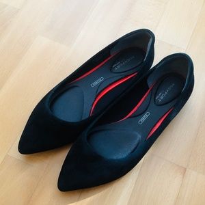 Rockport Black Flat Suede (Ballet)
